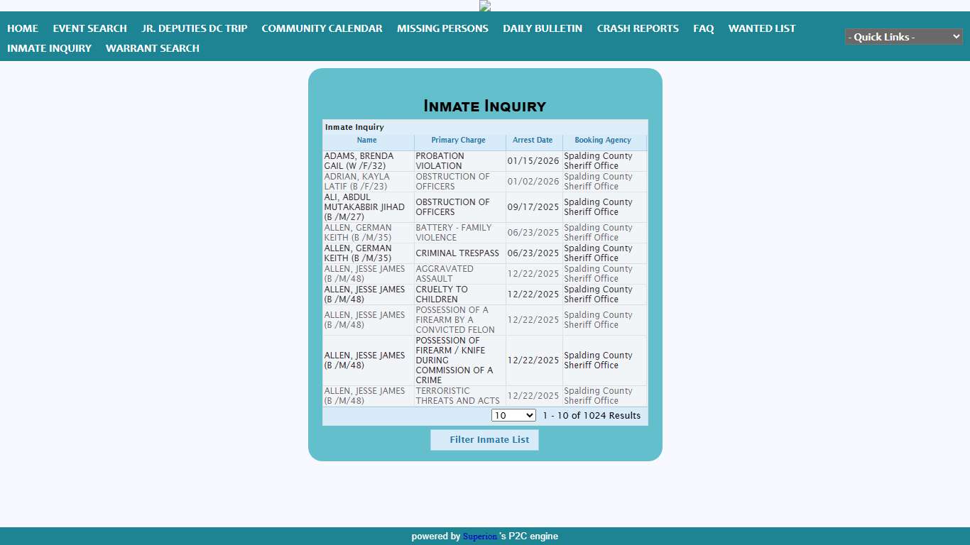 Spalding County Sheriff's Office P2C
